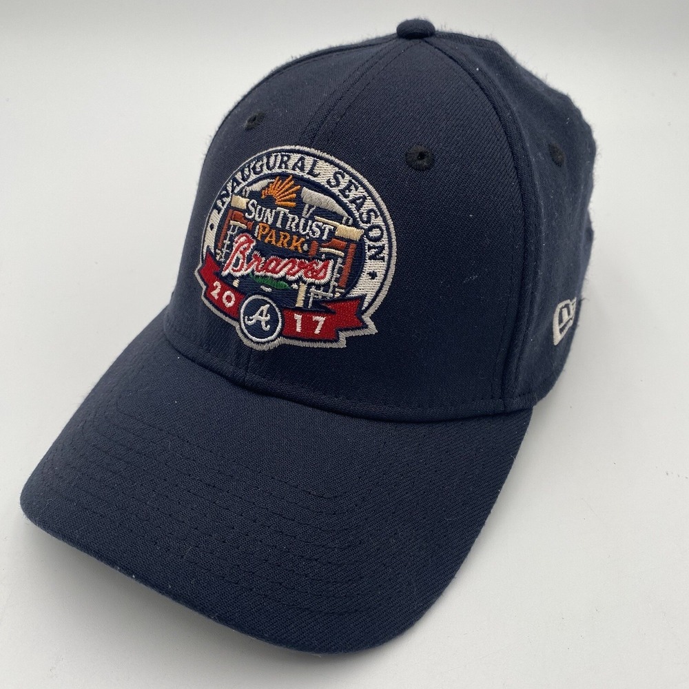 Atlanta Braves Sun Trust Inaugural Fitted New Era 39thirty‎ Hat Medium Large